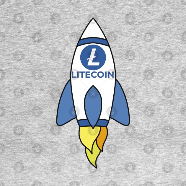 Litecoin To The Moon Rocket by DiegoCarvalho